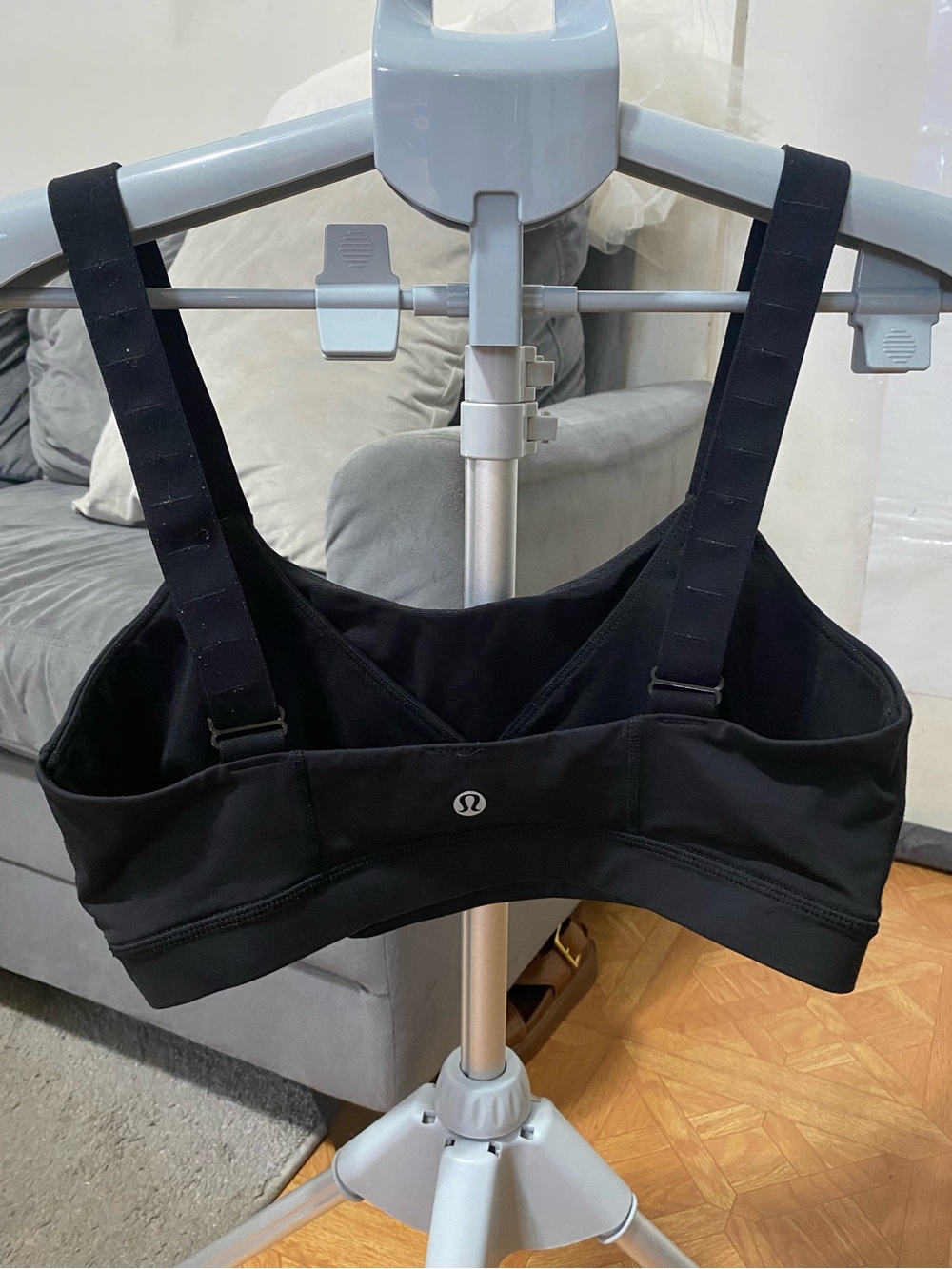 Lululemon Black Sports Bra with Adjustable Straps size 10